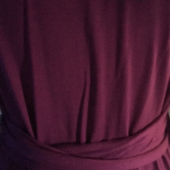 Plum colored Wendy Williams wrap dress - Picture 6 of 6
